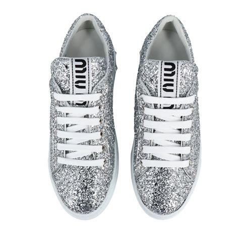 miu miu rhinestone sneakers